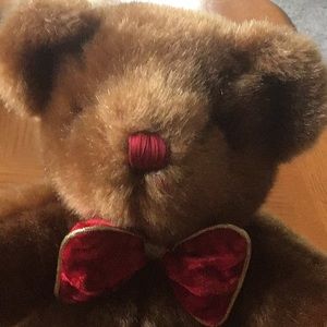Dan Dee collector bear with bow tie
